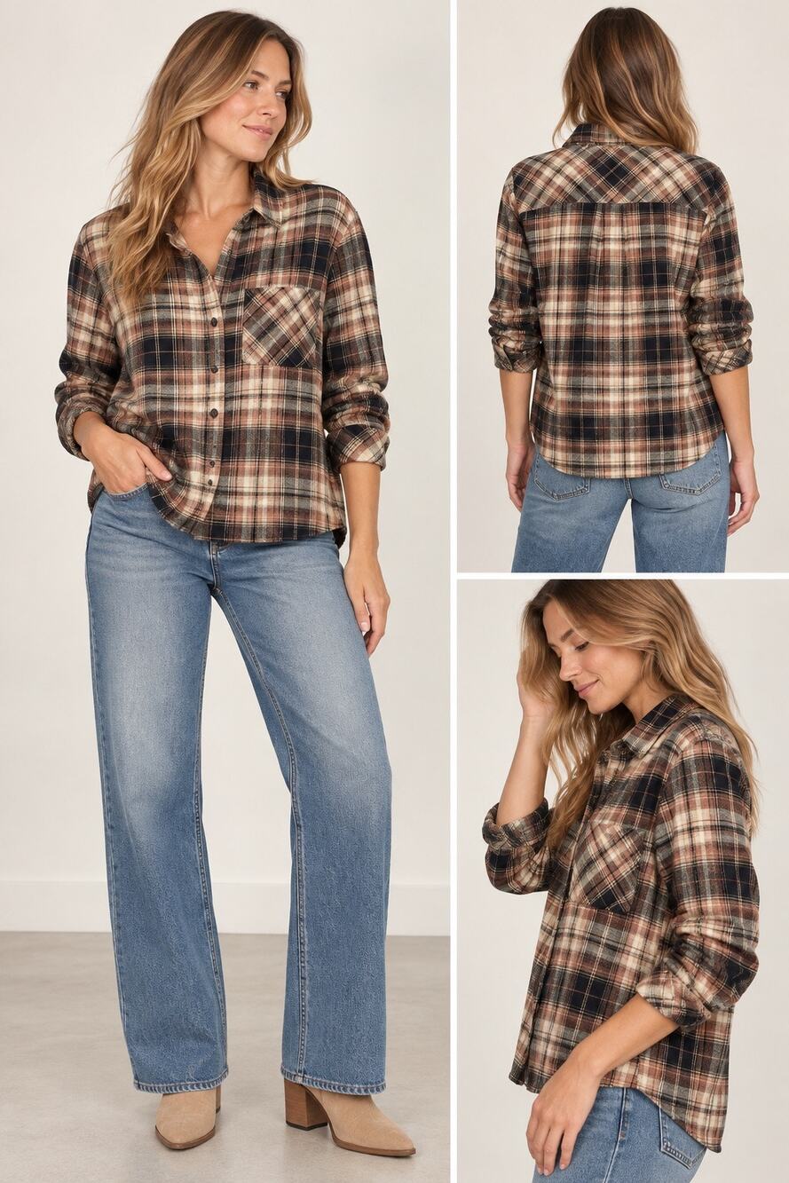 Scotch and Soda Women's Plaid Shirt Size Large